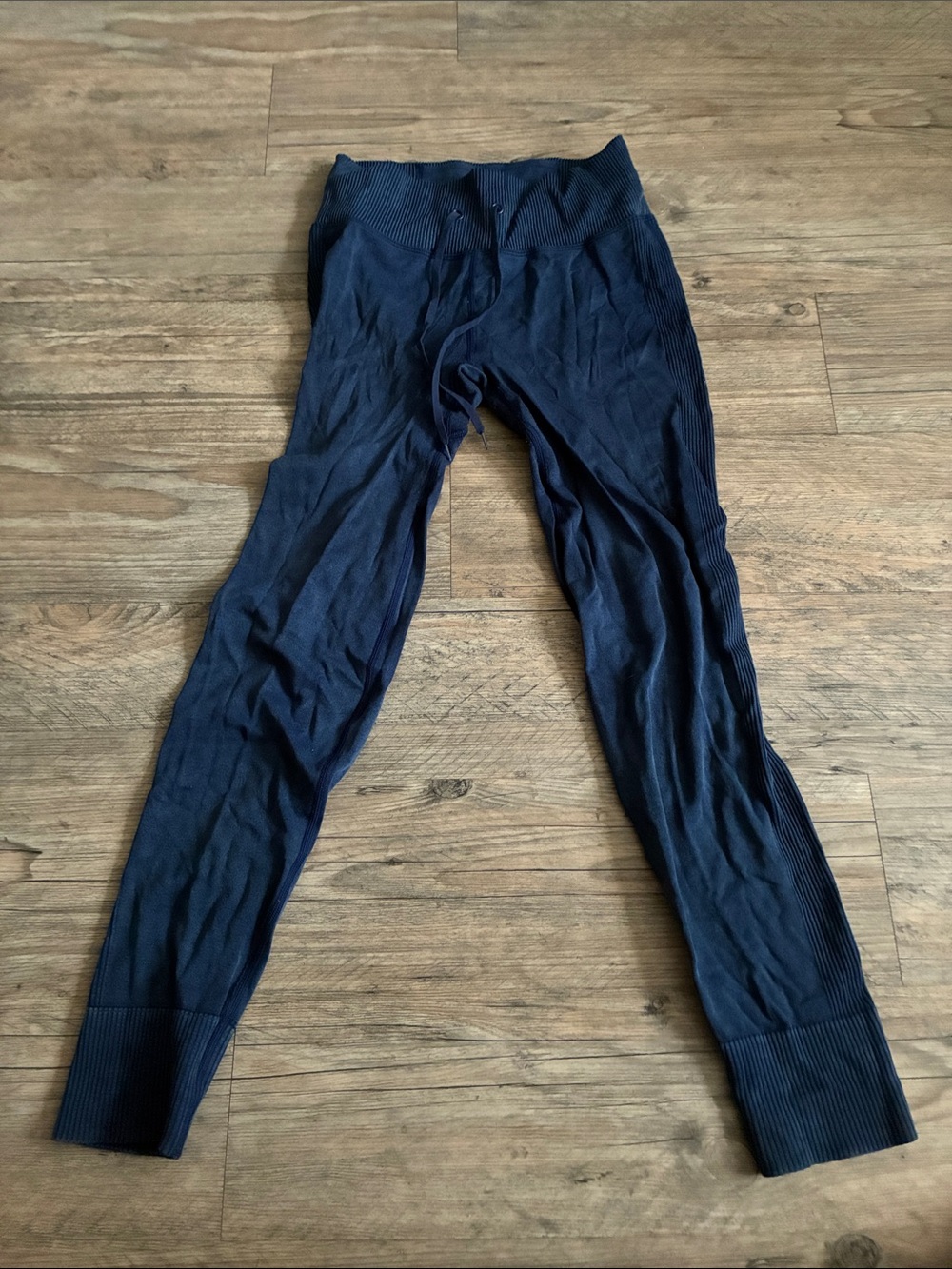 PINK Victoria Secret Seamless Navy Ribbed Leggings